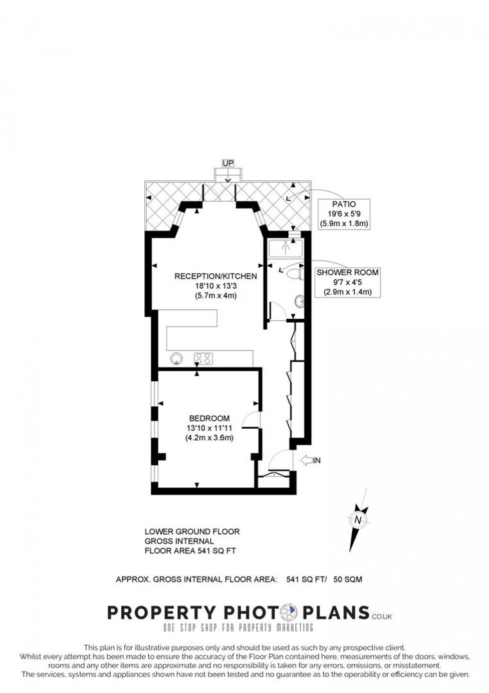 Floorplan for Compayne Gardens, West Hampstead, London