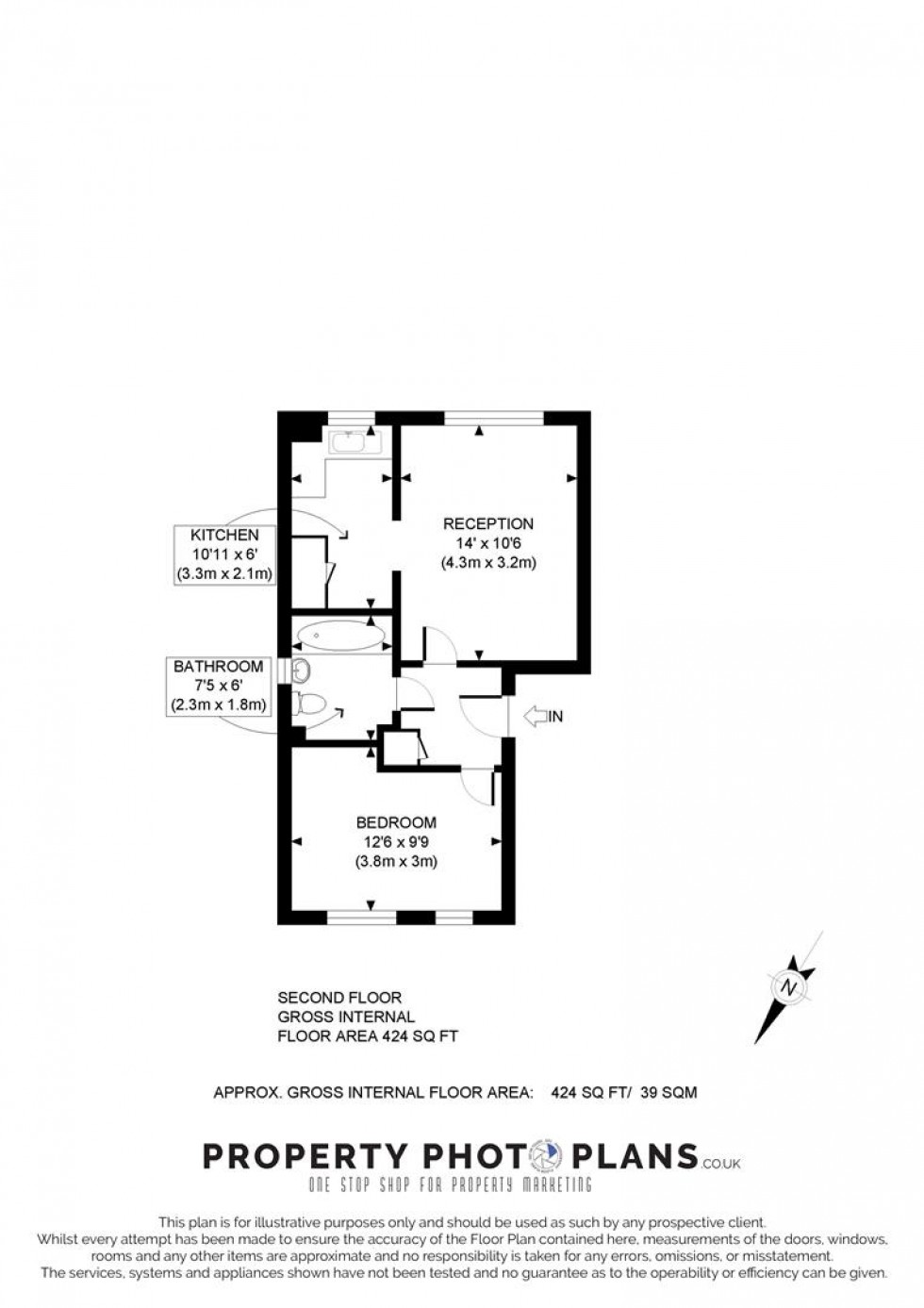 Floorplan for Draycott Close, Cricklewood, London