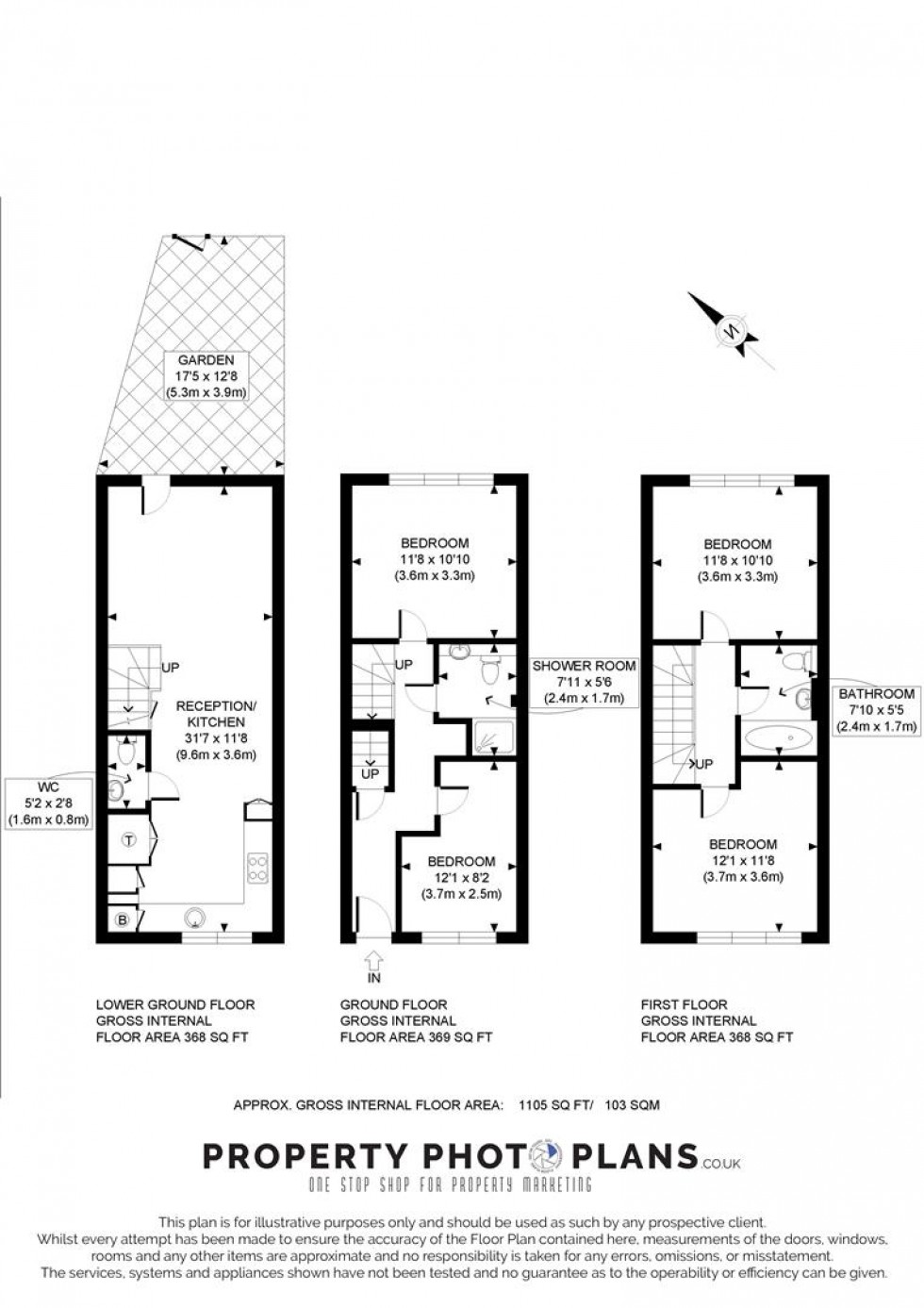 Floorplan for New Trinity Road, East Finchley, London