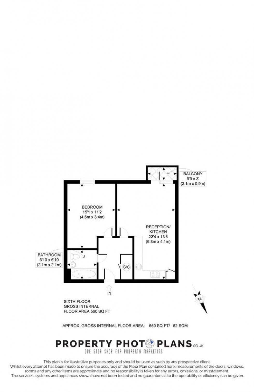 Floorplan for Franklin Court, Brook Road, Borehamwood