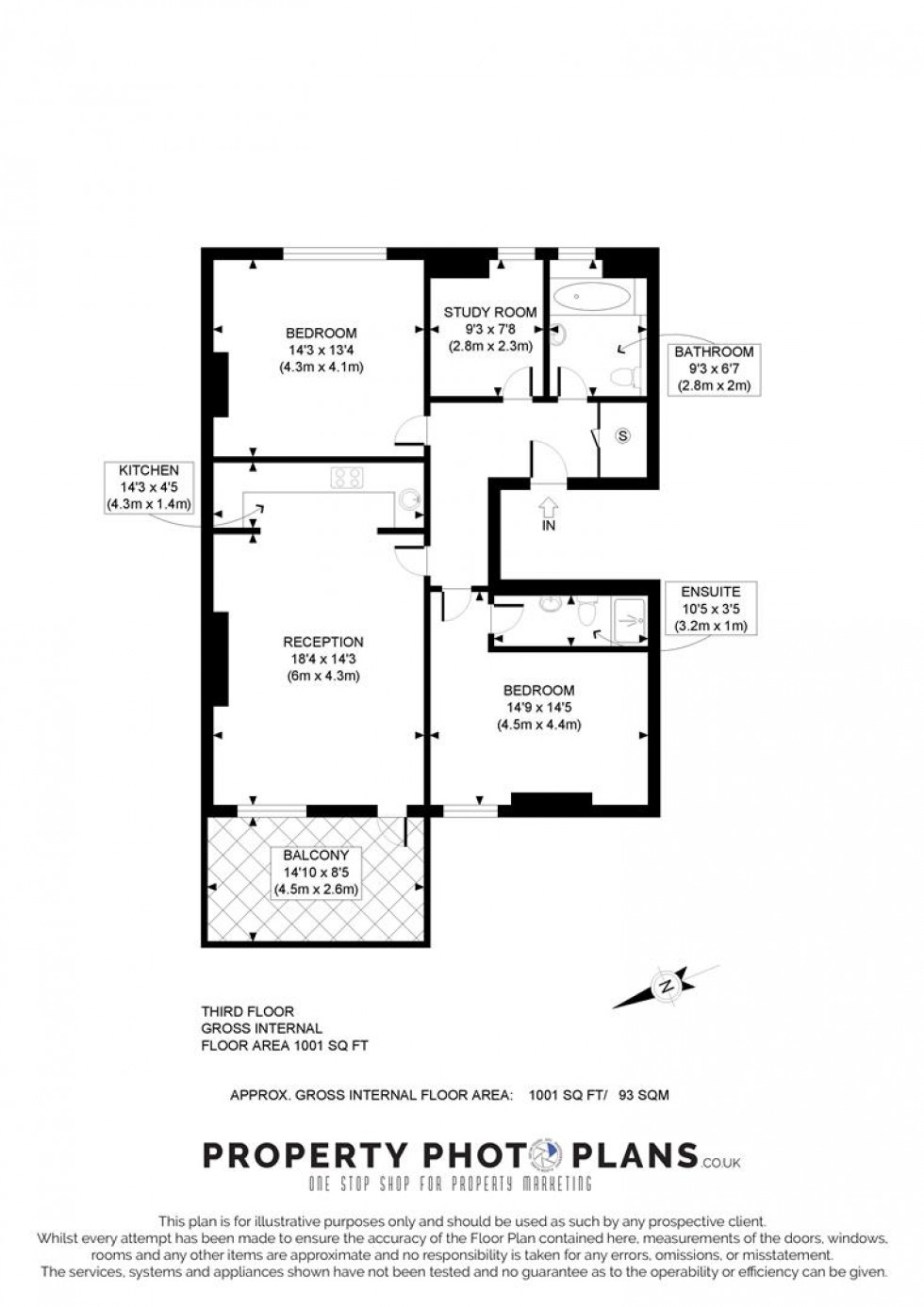 Floorplan for Langland Gardens, Hampstead, London, NW3